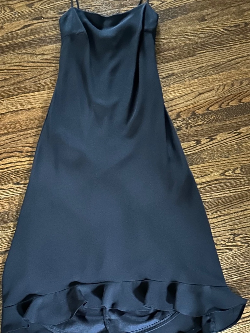 Black spaghetti strap dress